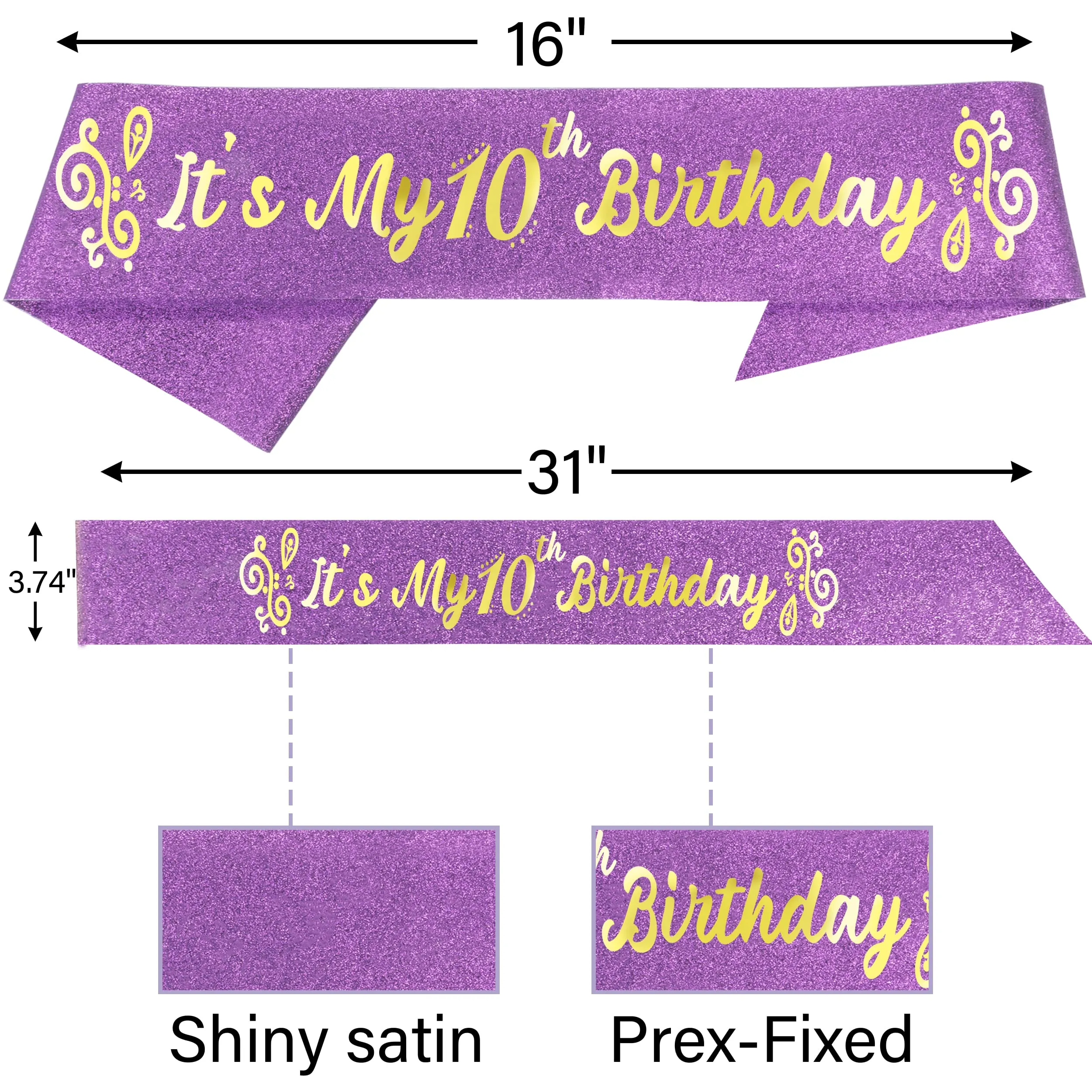 10th Birthday, 10th Birthday Decorations for Girl, 10th Birthday Decorations, 10th