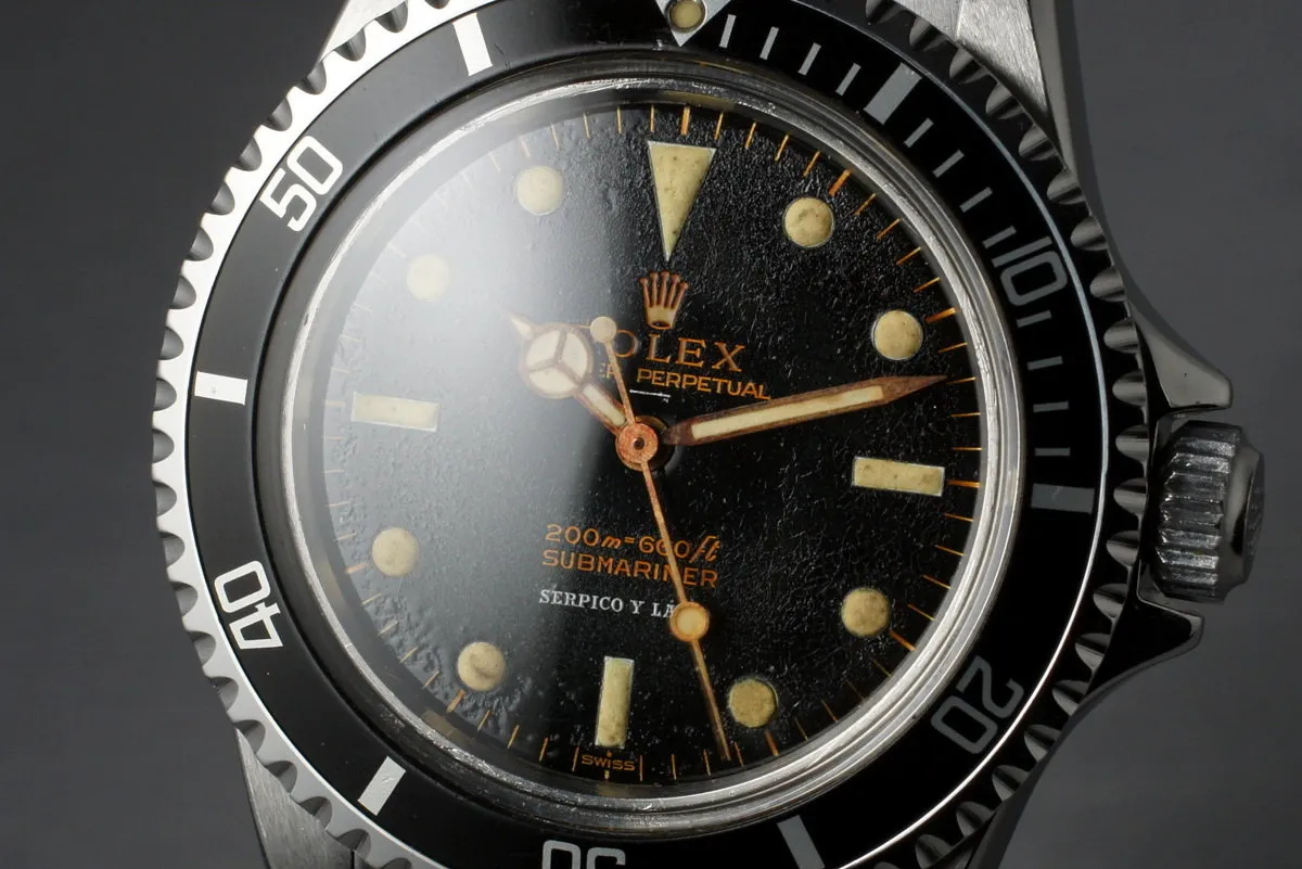 1963 Rolex Submariner 5513 SERPICO Y LAINO Gilt Underline Dial