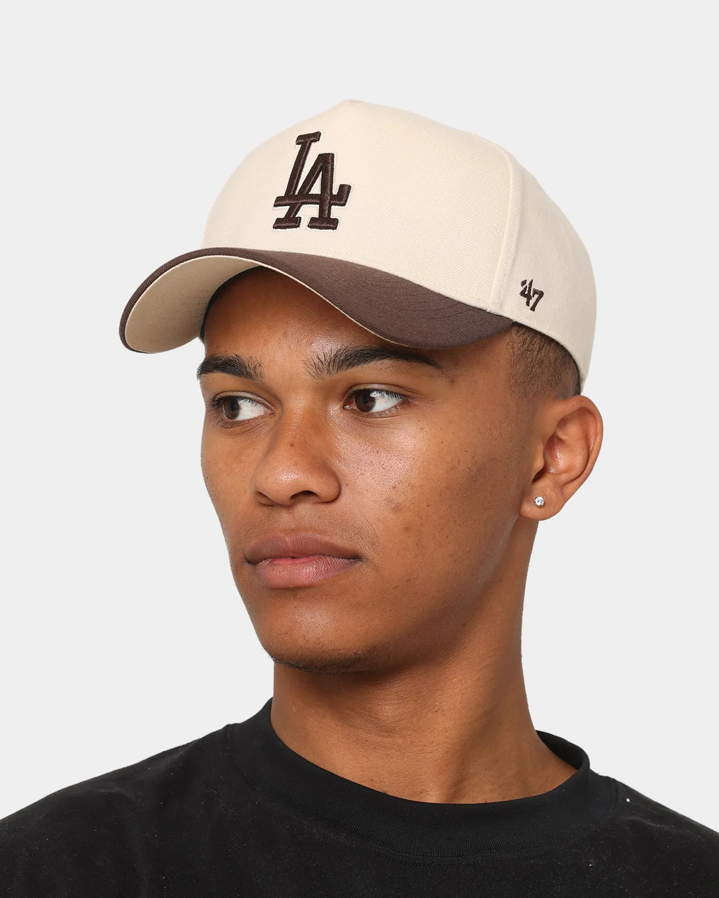 47 Brand Los Angeles Dodgers 'Cookies & Cream' Replica MVP DT Snapback Natural/Brown