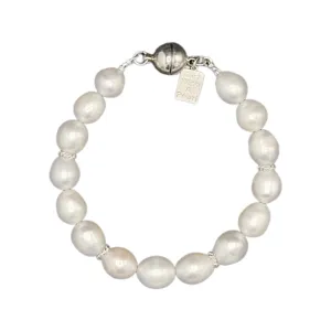 716-01-S | FRESHWATER BRACELET W/ SILVER ACCENTS