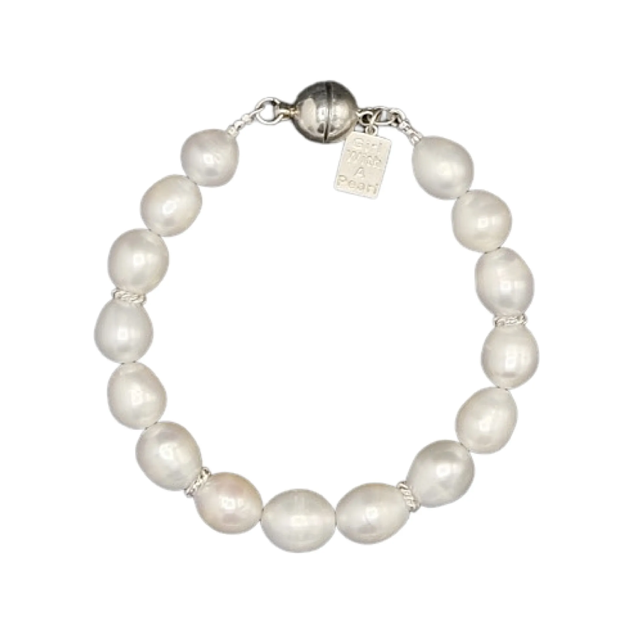 716-01-S | FRESHWATER BRACELET W/ SILVER ACCENTS