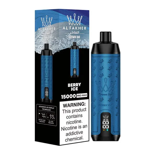 Al Fakher Crown Bar 15000 Puffs Disposable Vape Device - 6PK