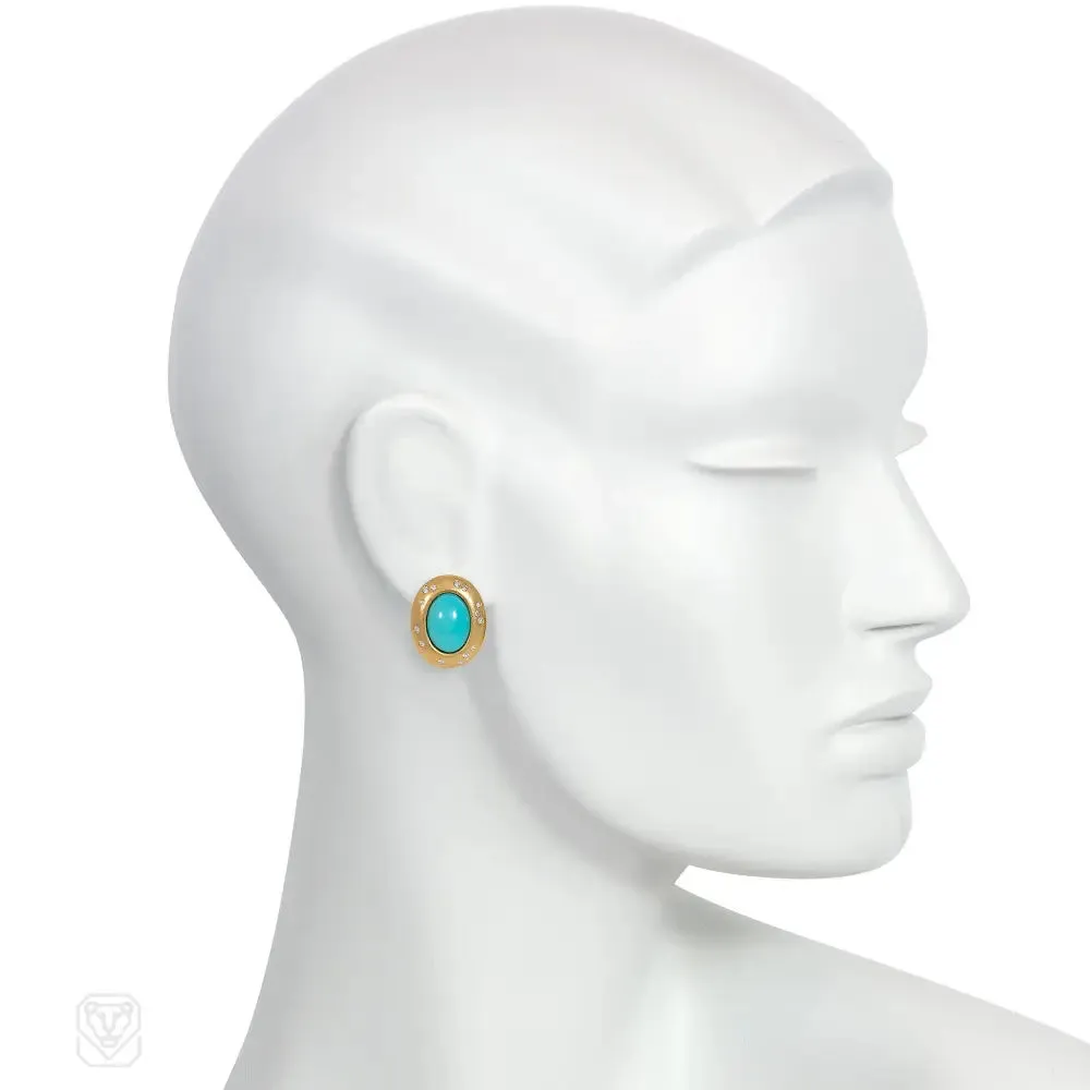 Angela Cummings, Tiffany & Co. turquoise earrings