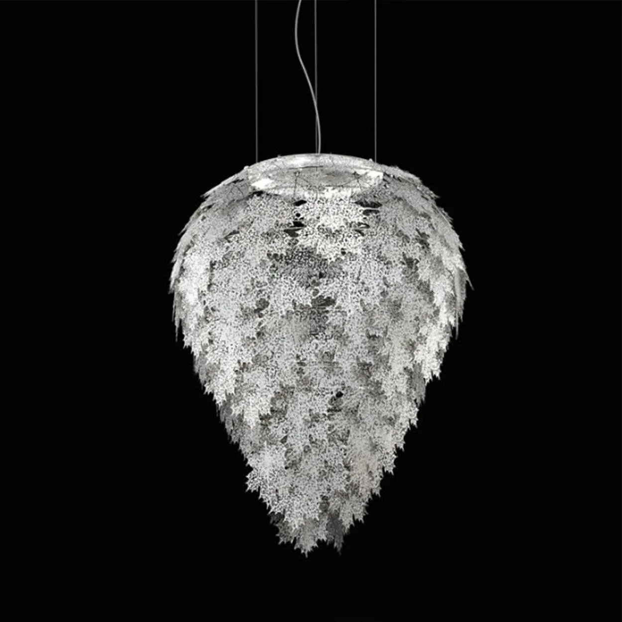 ANKUR LASER CUT METAL MAPLE LEAF CHANDELIER