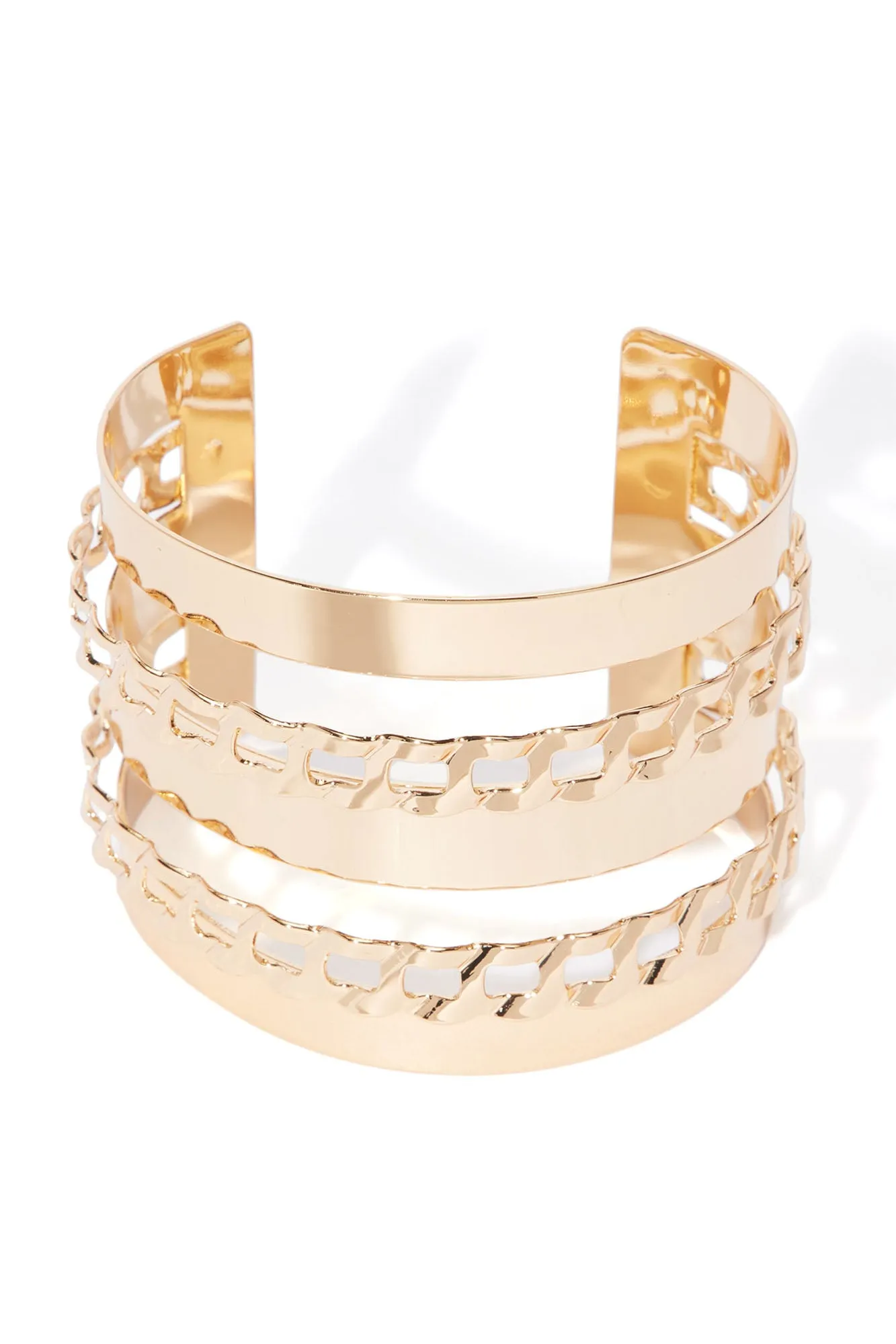 Attracted To You Cuff Bracelet - Gold