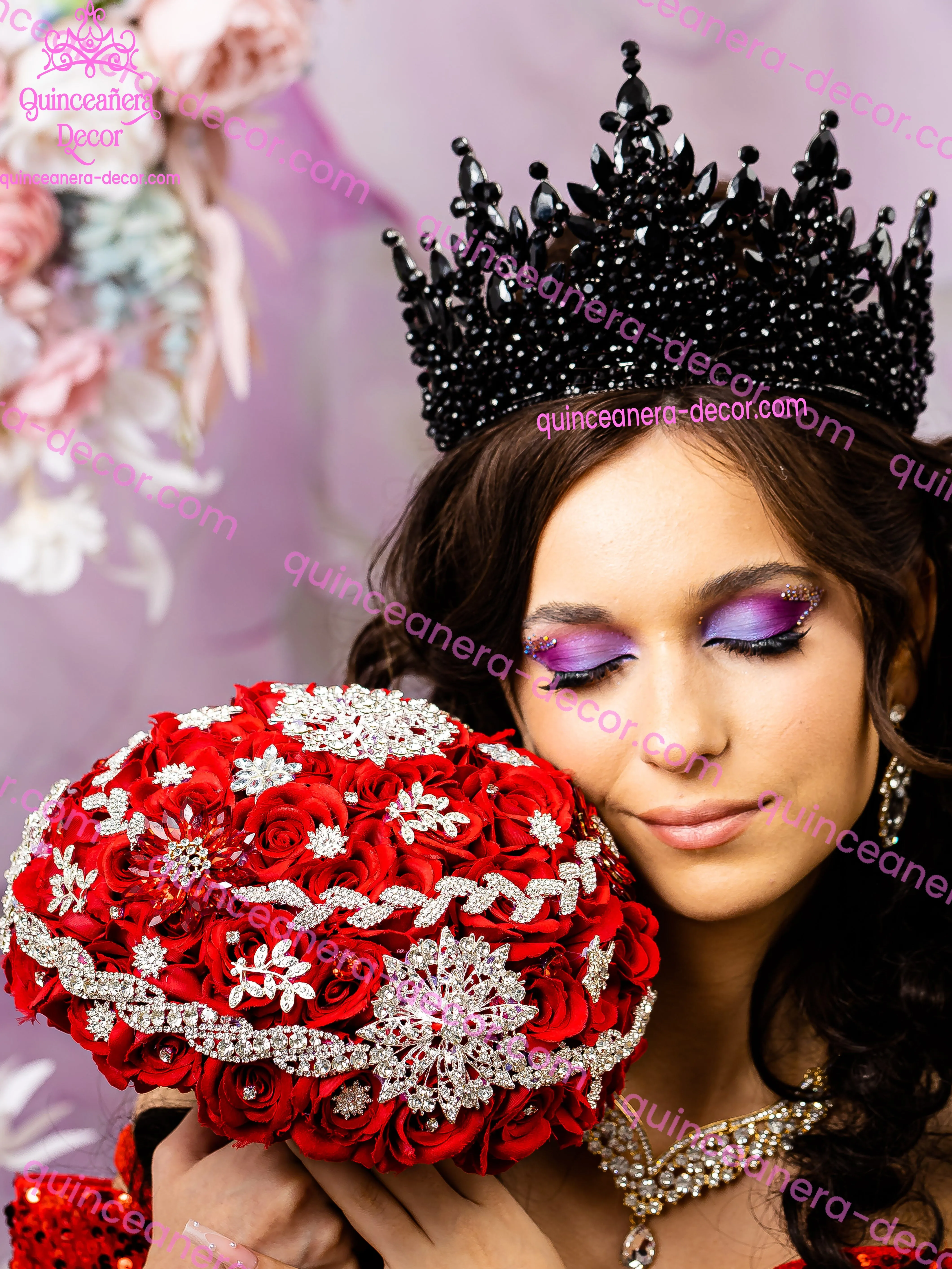 Black Quinceanera Crown