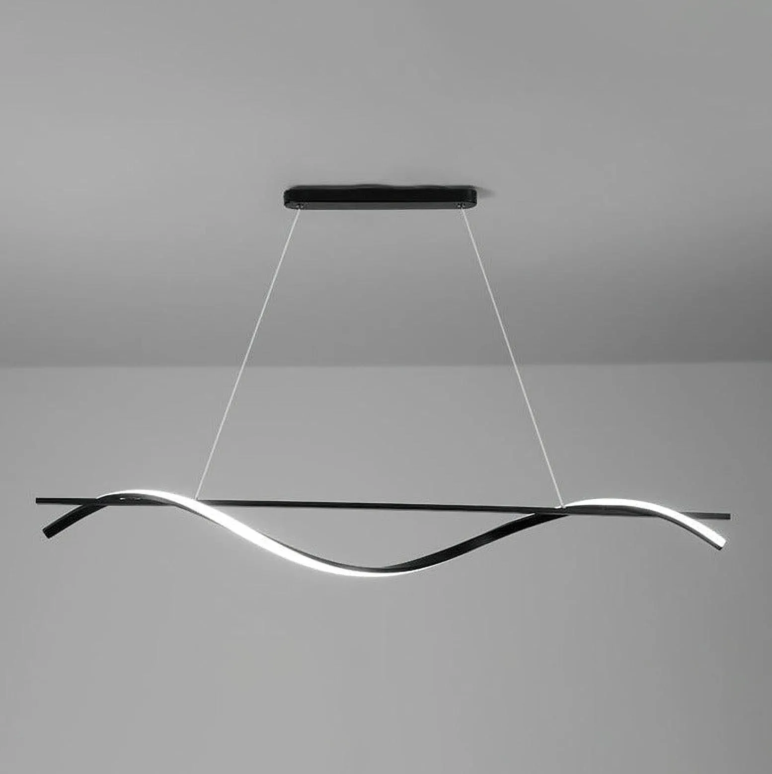 Black Wave Chandelier