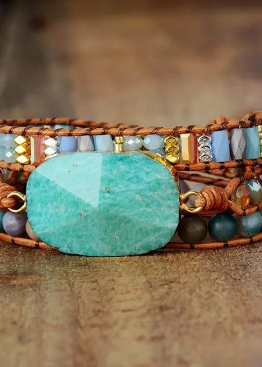 Blue Stone Boho Bracelet