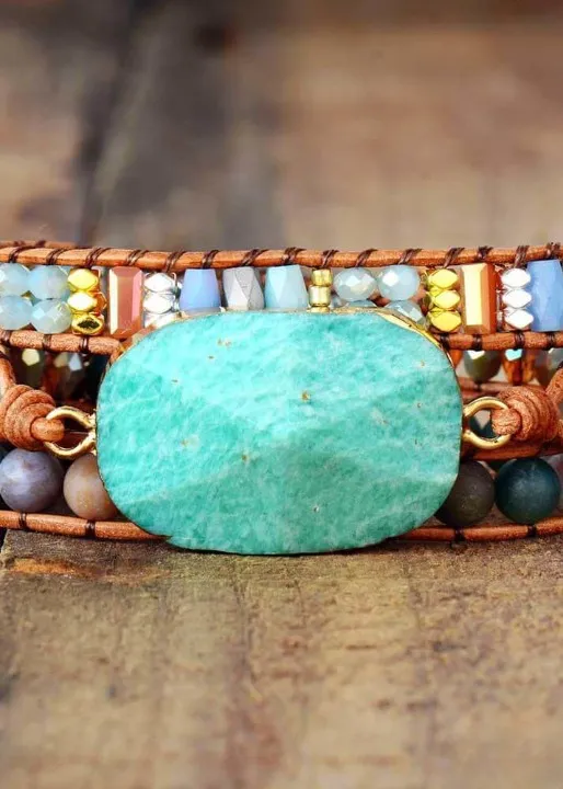 Blue Stone Boho Bracelet