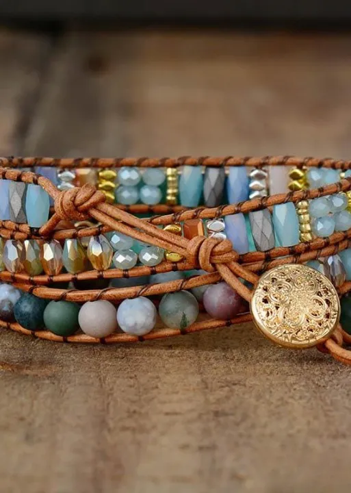 Blue Stone Boho Bracelet