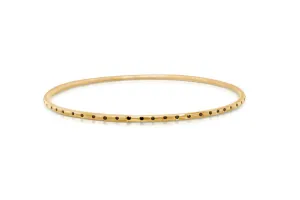 Bracelet 14kt Yellow Gold & Black Diamonds Cuff