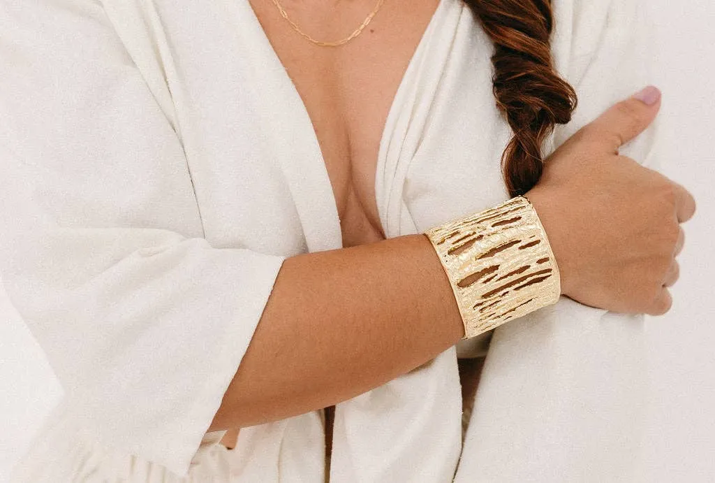 Brass Twig Cuff