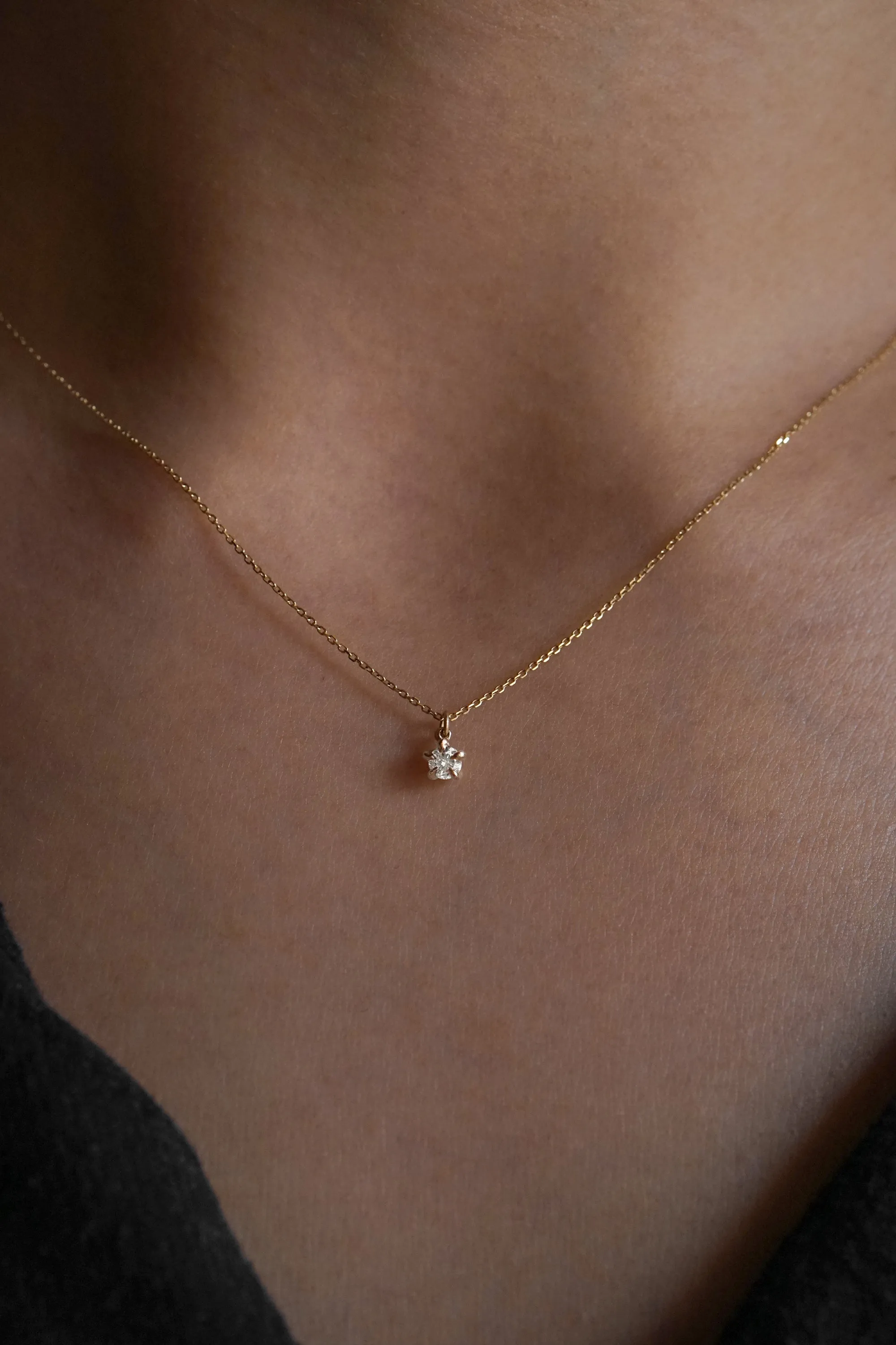 Brilliant Diamond Moondew Necklace