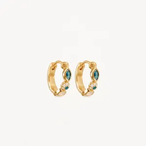 By Charlotte Magic of Eye Hoop Earrings, Gold or Silver