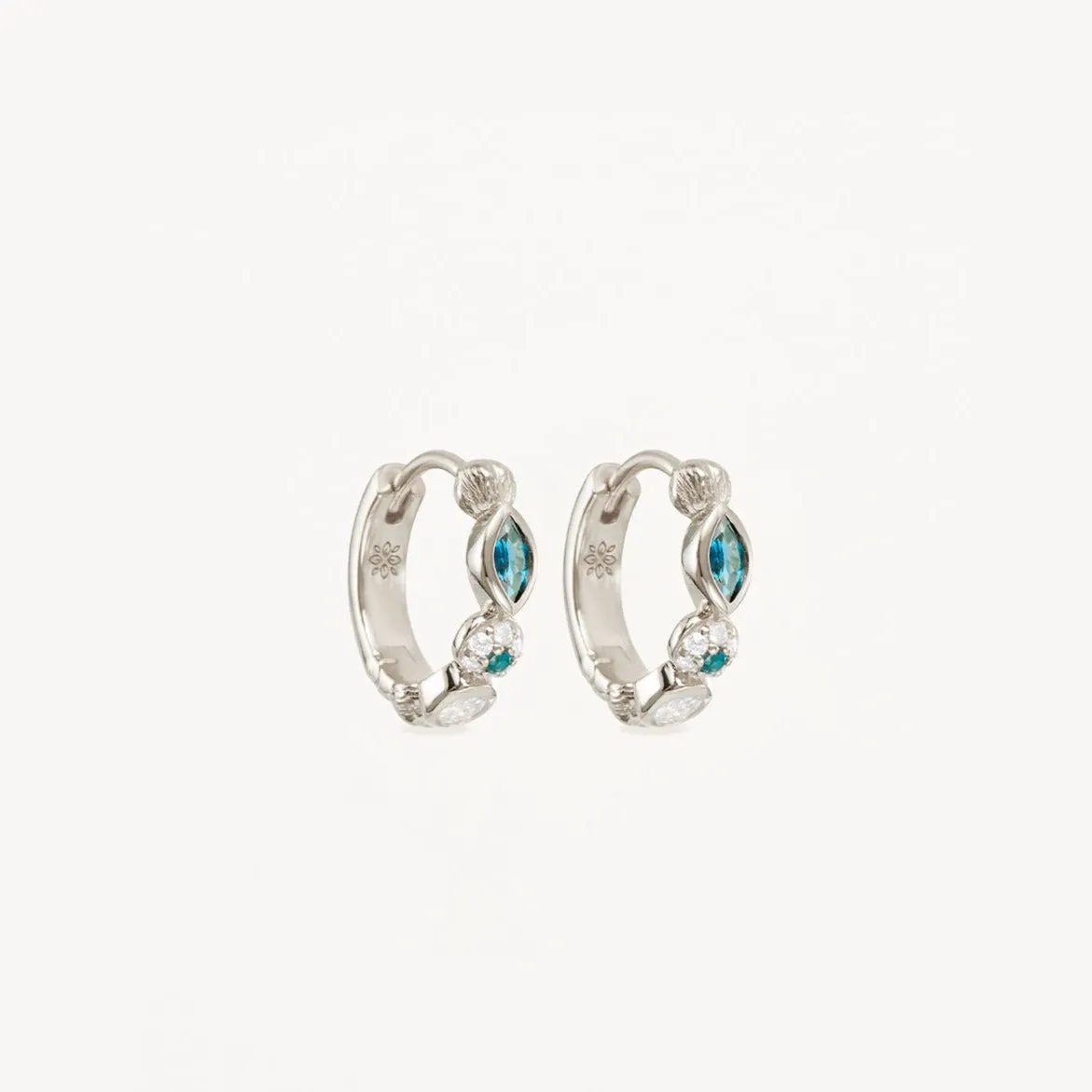 By Charlotte Magic of Eye Hoop Earrings, Gold or Silver