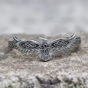 Celtic Eagle Stainless Steel Viking Cuff Bracelet