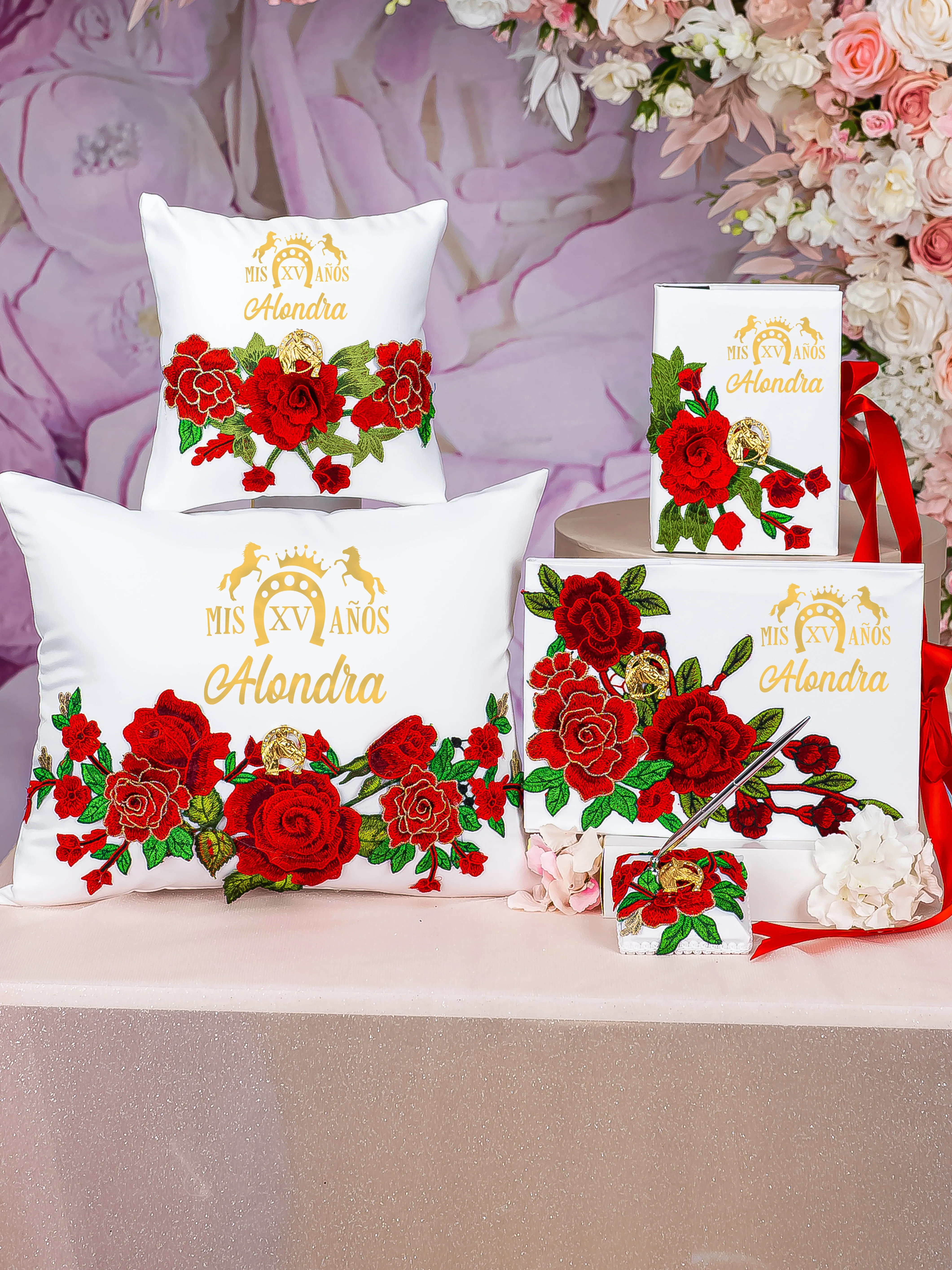 Charro Quinceanera Pillows Set