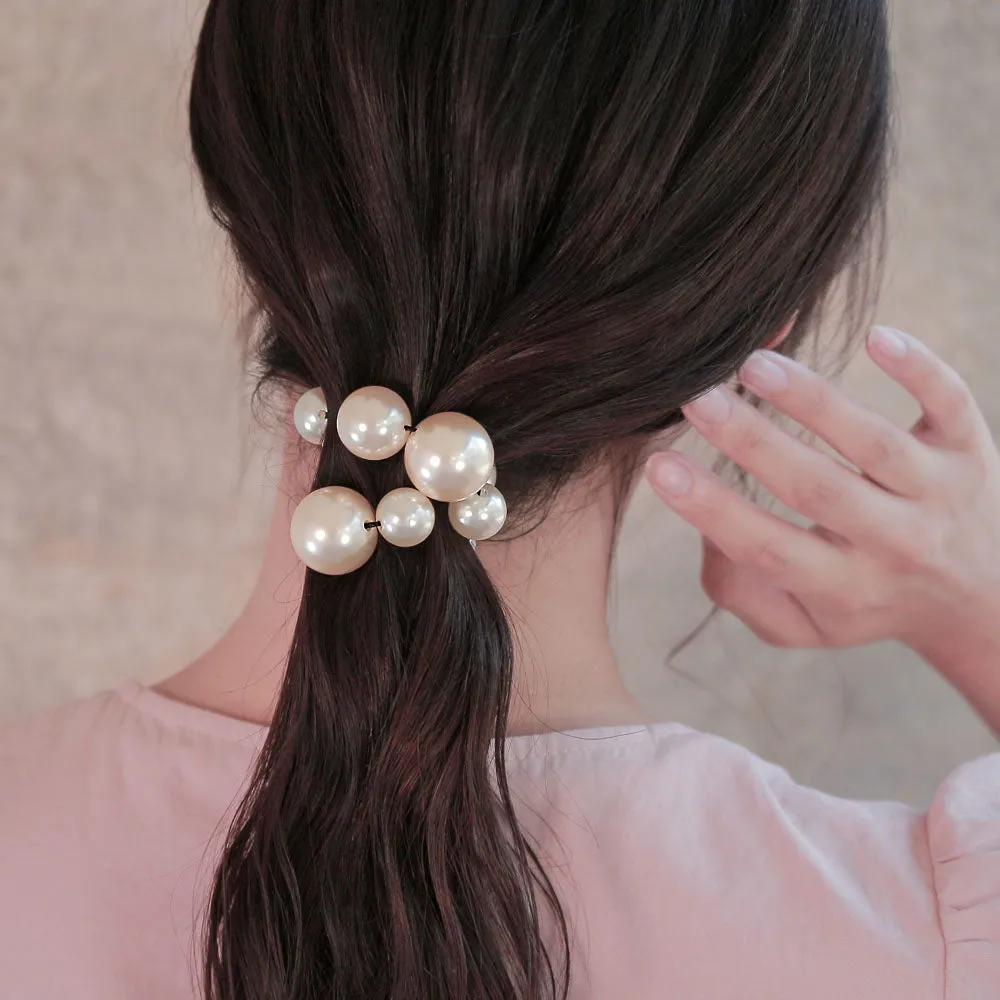 Chunky Pearl Ponytail Holder