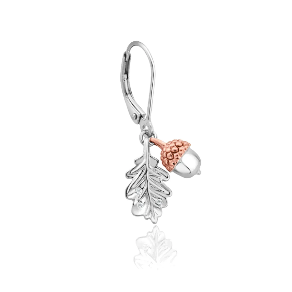 Clogau Royal Oak Leaf Drop Earrings