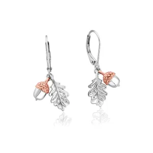 Clogau Royal Oak Leaf Drop Earrings