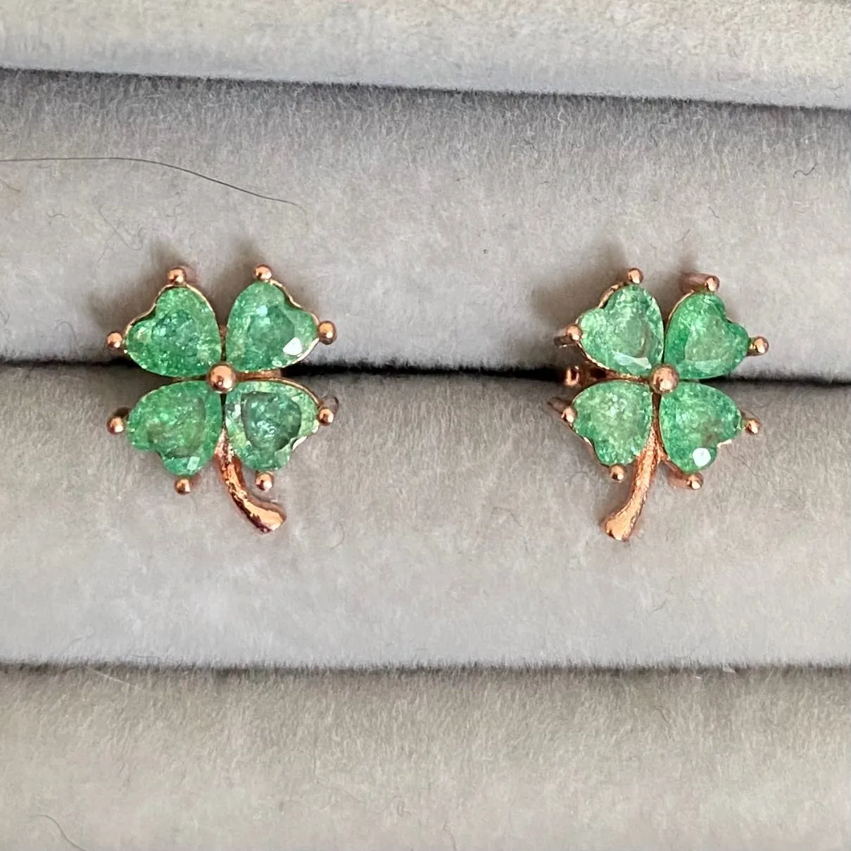 Clover Earring with colourful stones