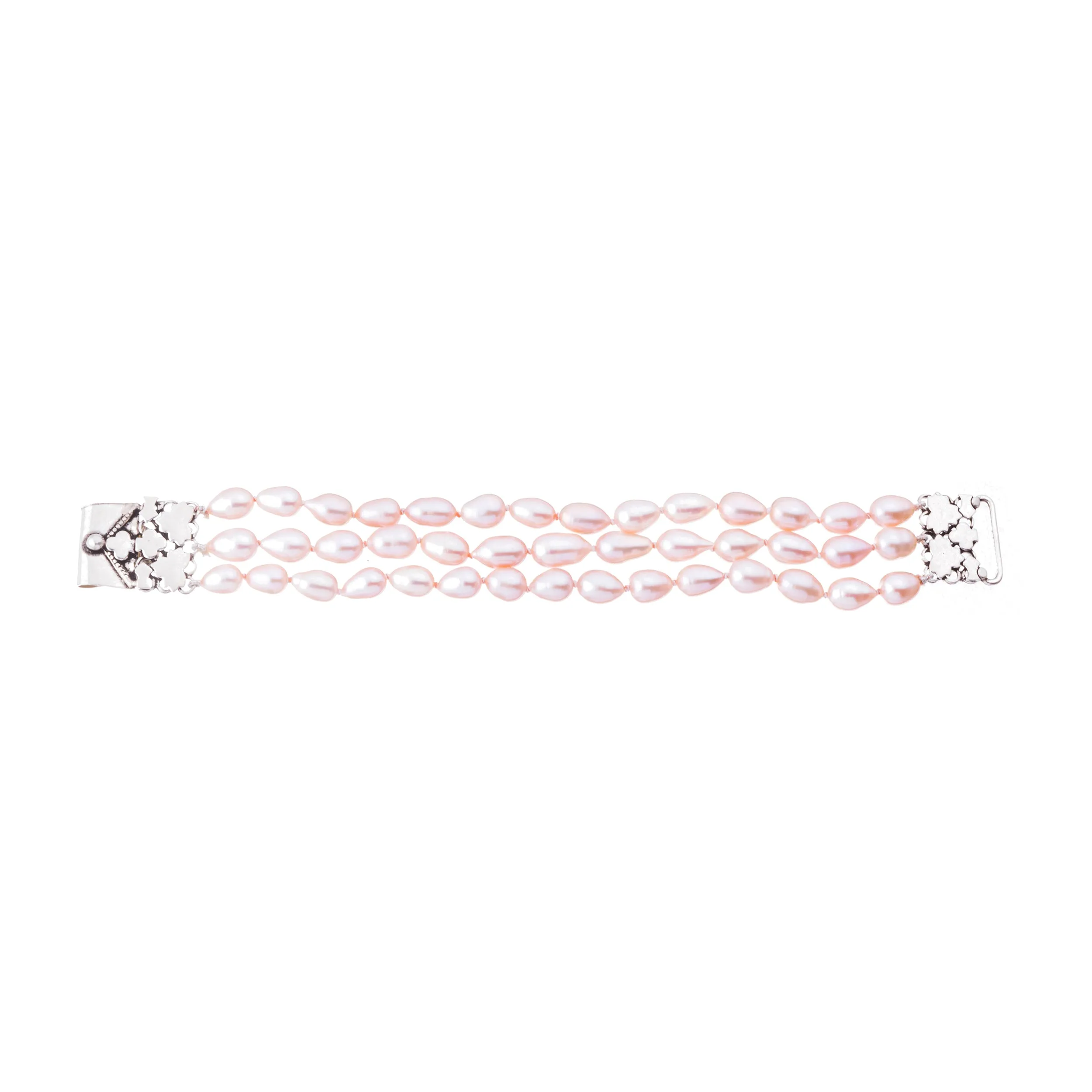 Coco Cultured Pink Pearl Bracelet, Sterling Silver