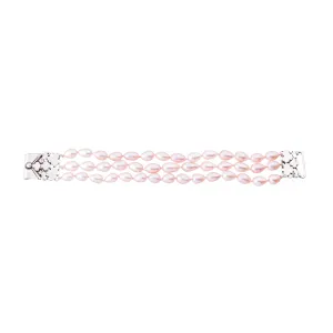 Coco Cultured Pink Pearl Bracelet, Sterling Silver