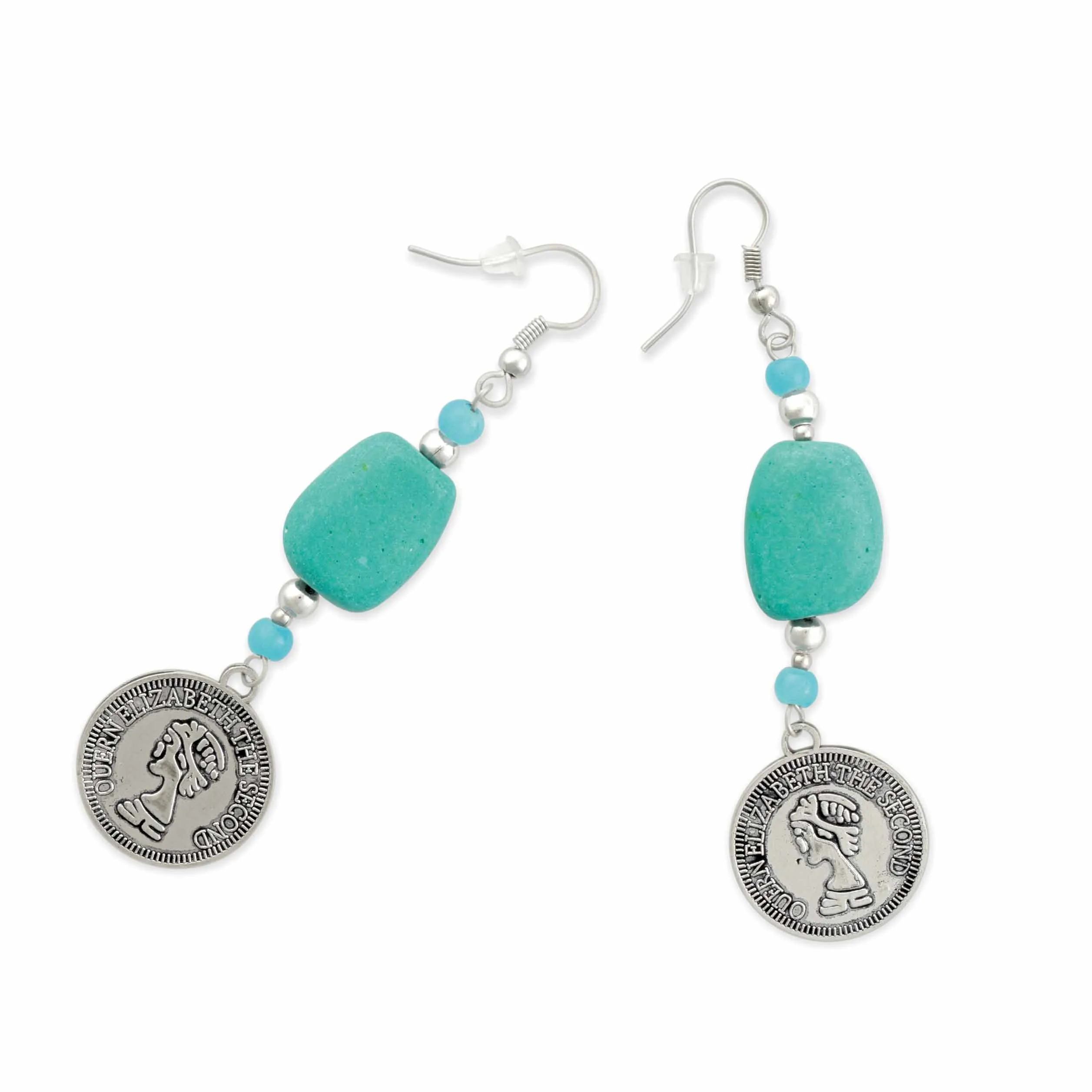 Coin Choice Drop Earrings