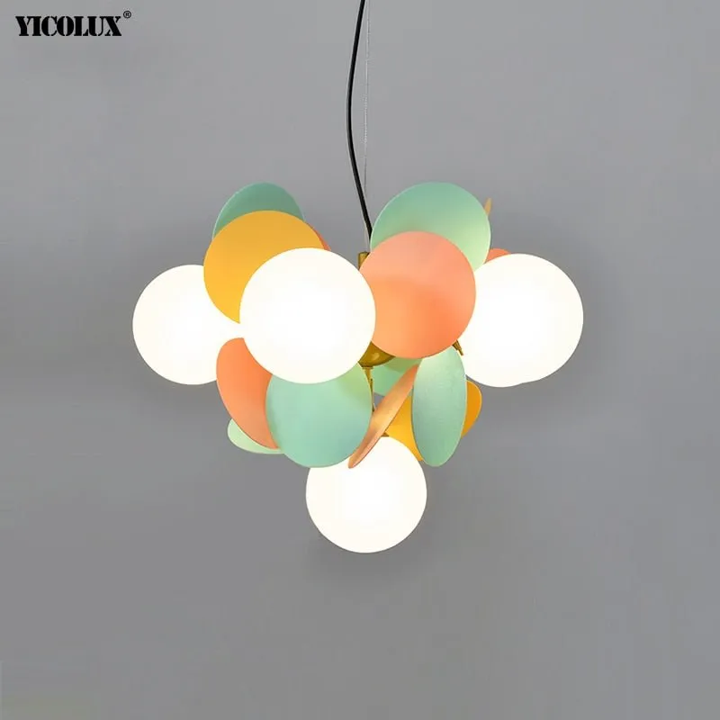 Colorful Flash LED Modern Chandelier