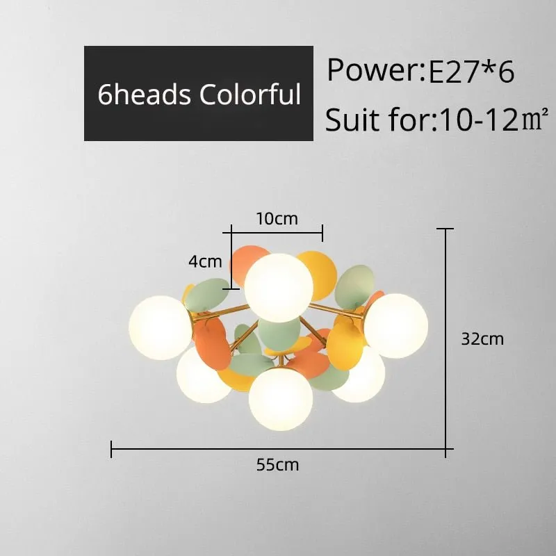 Colorful Flash LED Modern Chandelier