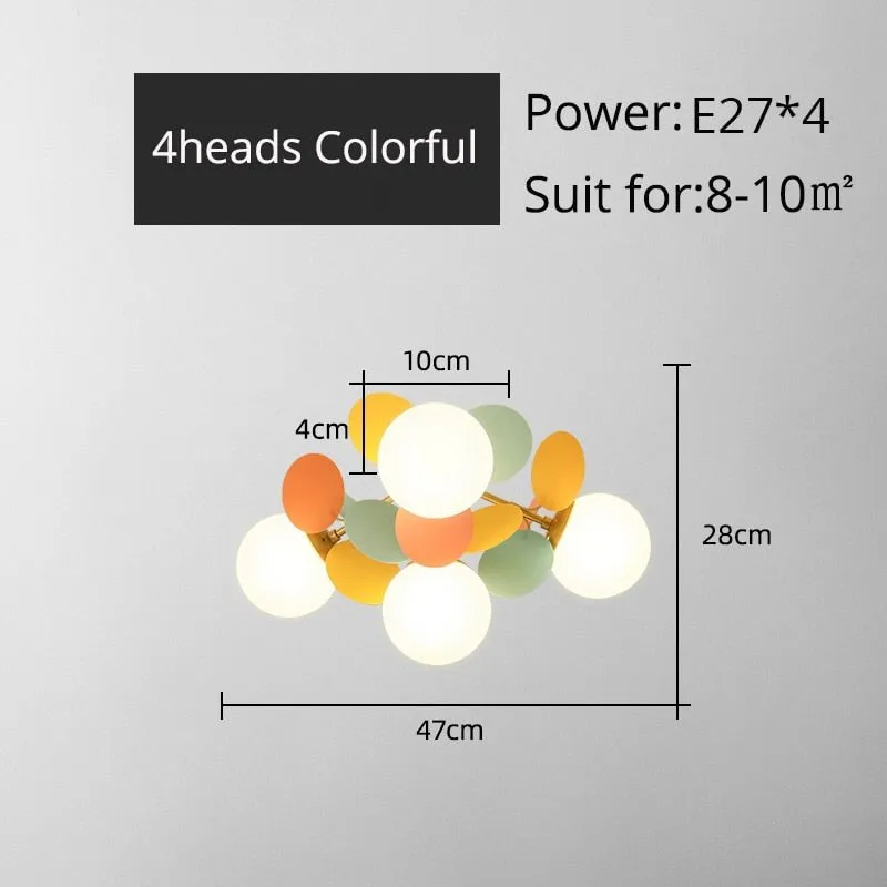 Colorful Flash LED Modern Chandelier