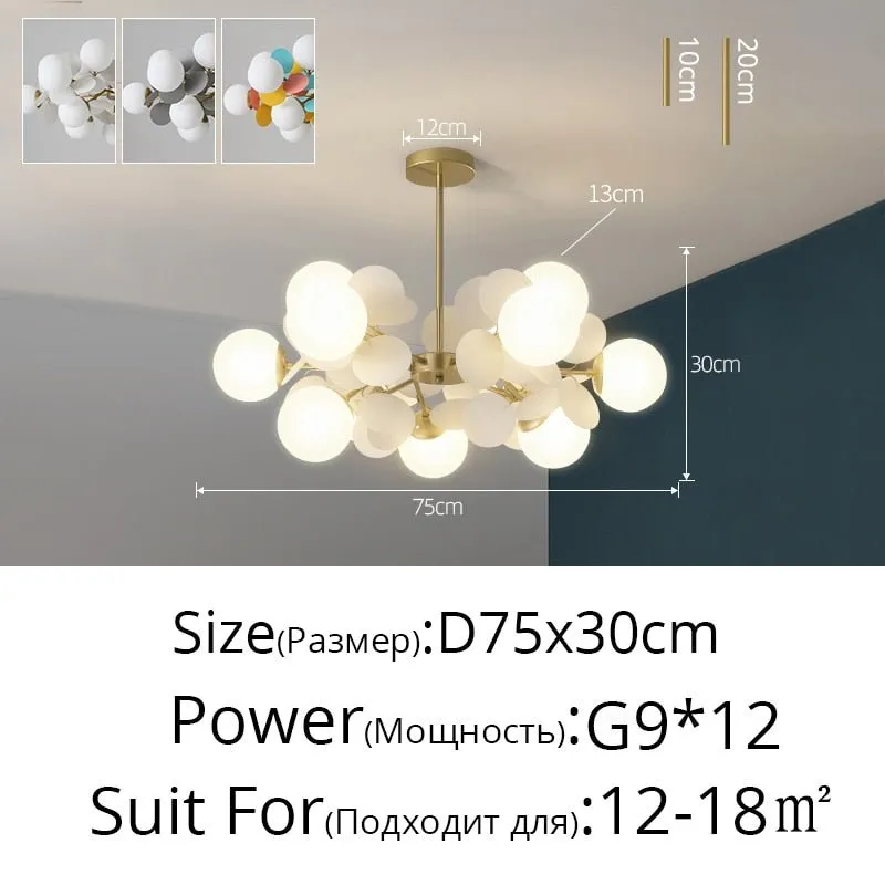 Colorful Flash LED Modern Chandelier