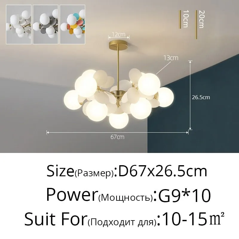 Colorful Flash LED Modern Chandelier