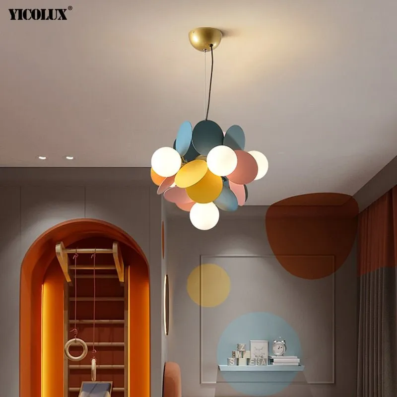 Colorful Flash LED Modern Chandelier