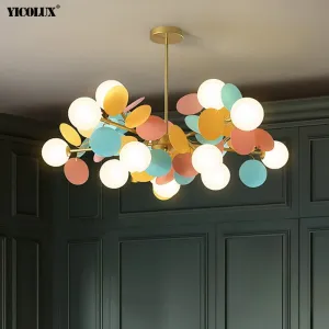 Colorful Flash LED Modern Chandelier