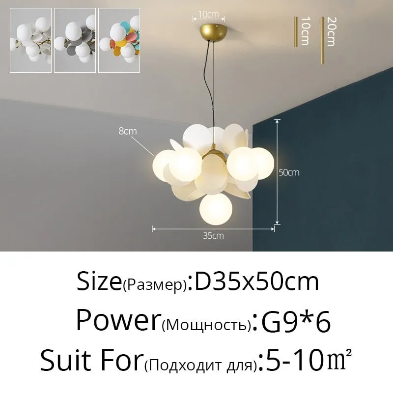 Colorful Flash LED Modern Chandelier