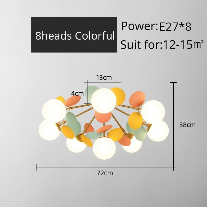 Colorful Flash LED Modern Chandelier