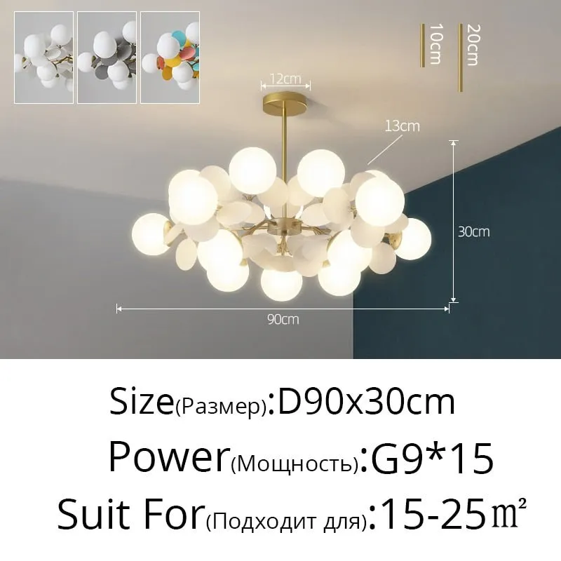 Colorful Flash LED Modern Chandelier