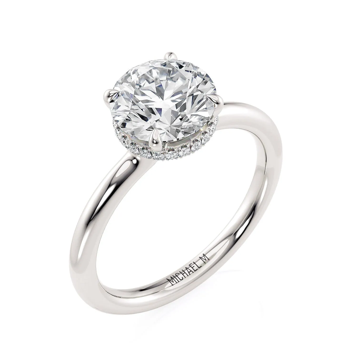 Crown R750-2 Round-Cut Diamond Solitaire