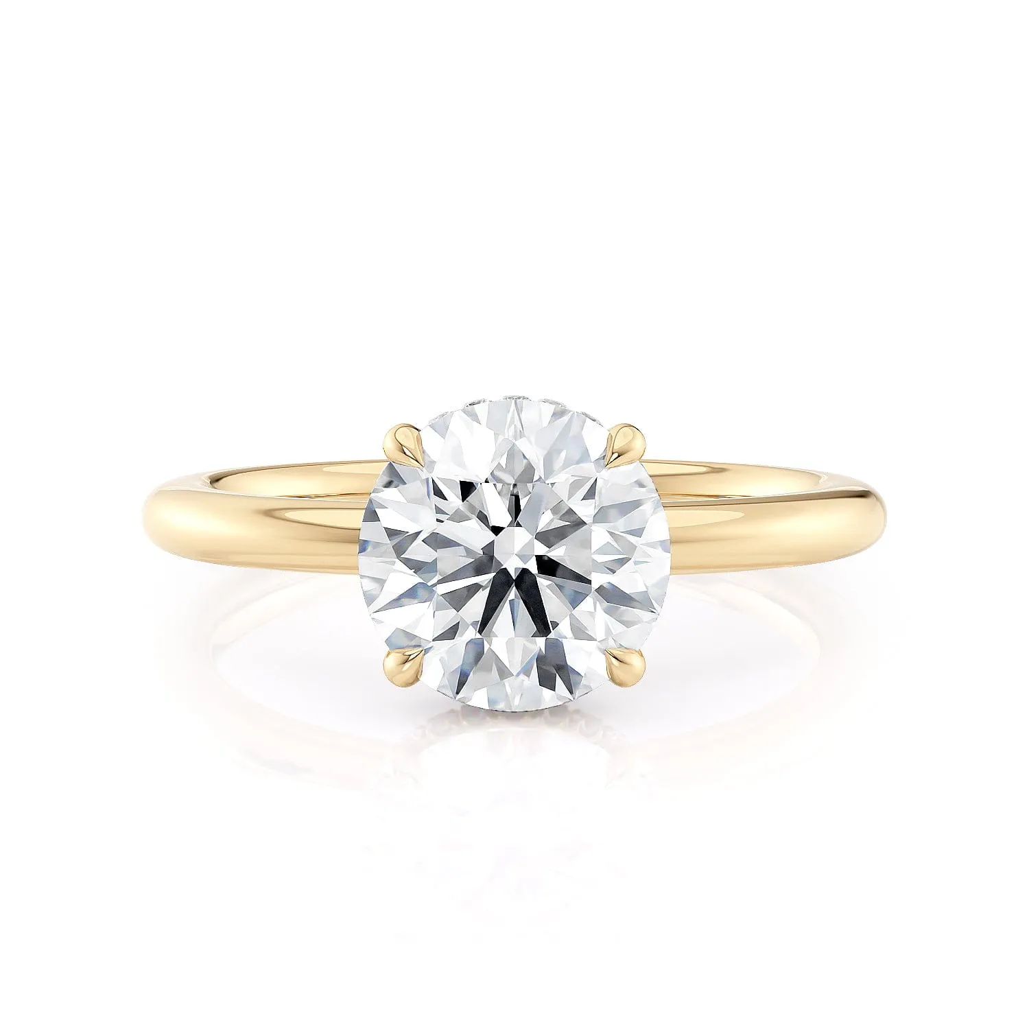 Crown R750-2 Round-Cut Diamond Solitaire