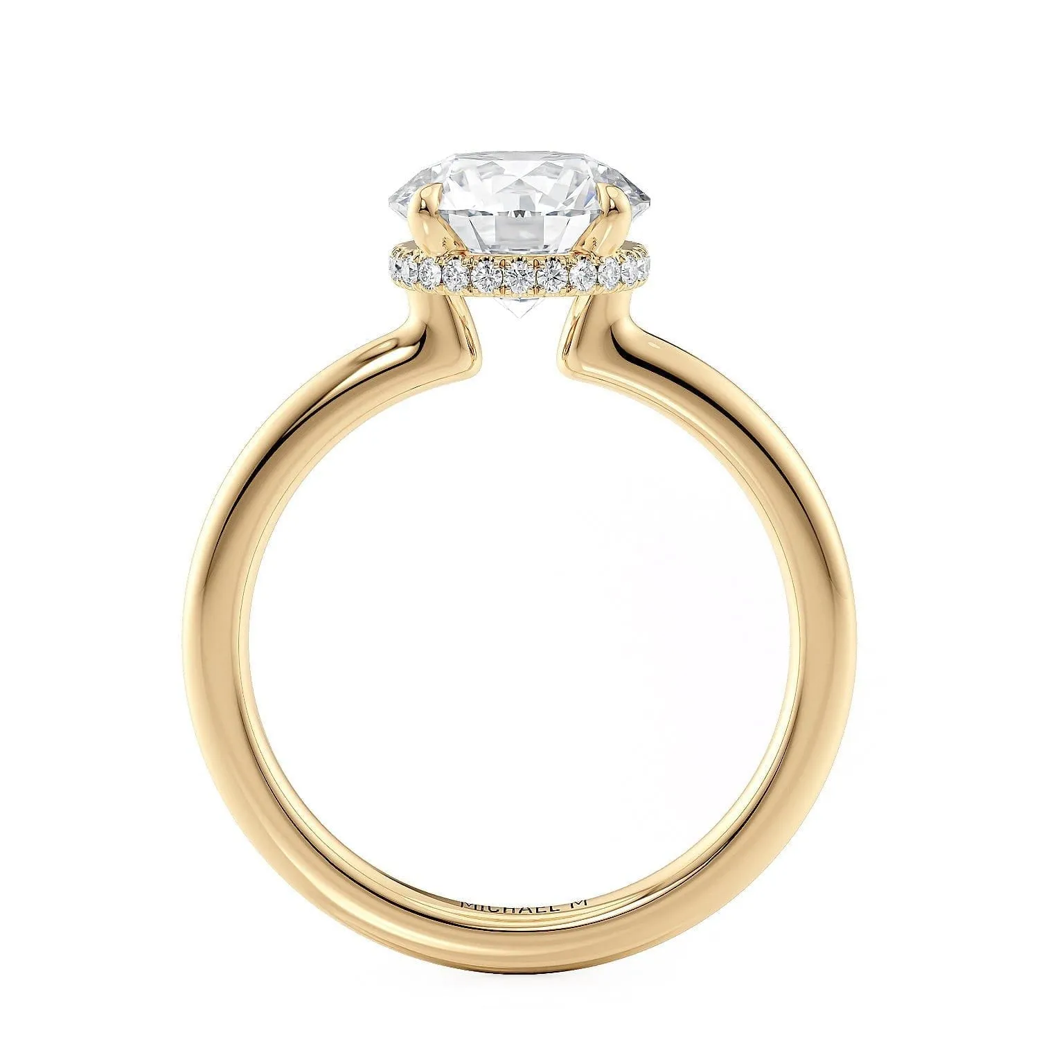 Crown R750-2 Round-Cut Diamond Solitaire