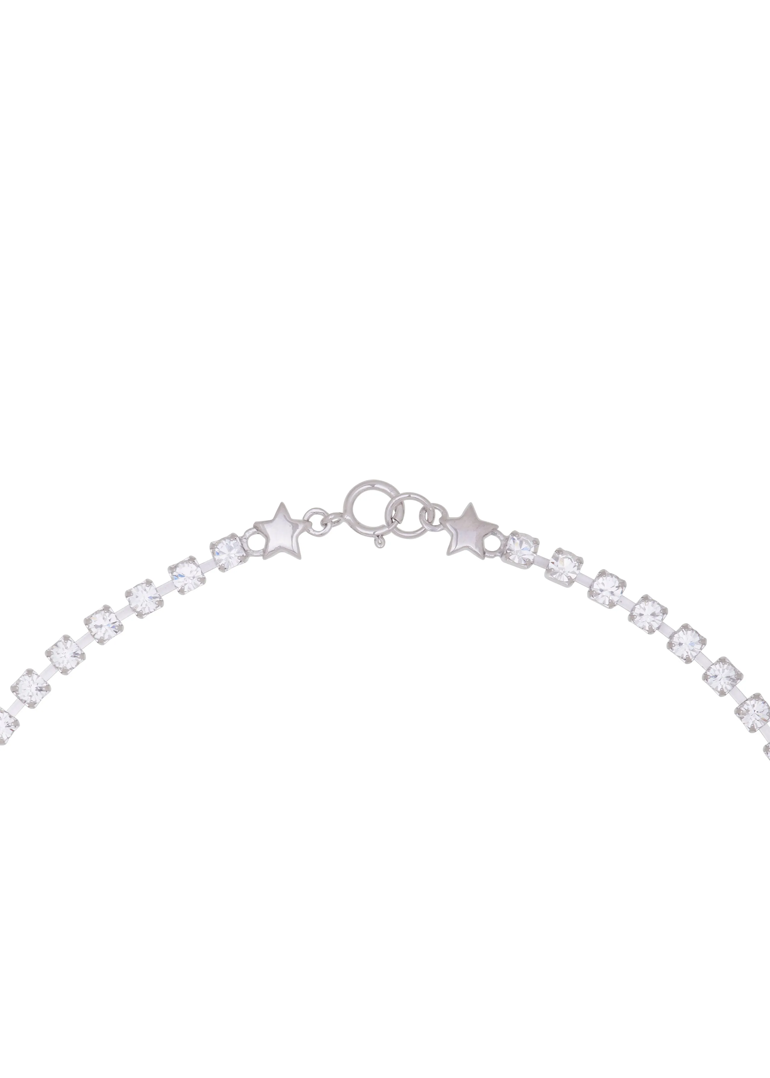 Crystal Bracelet in Silver - Crystal