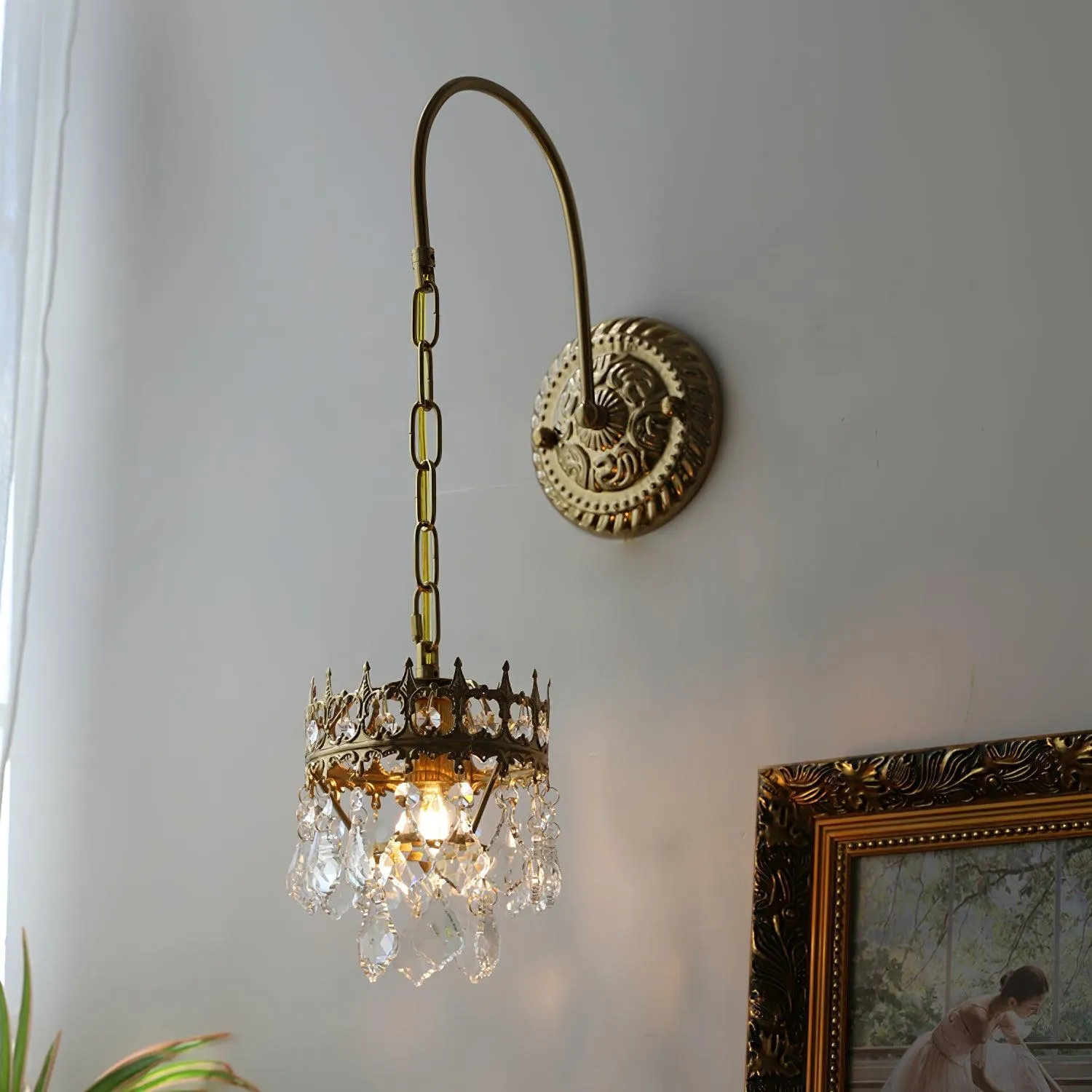 Crystal Crown Sconce