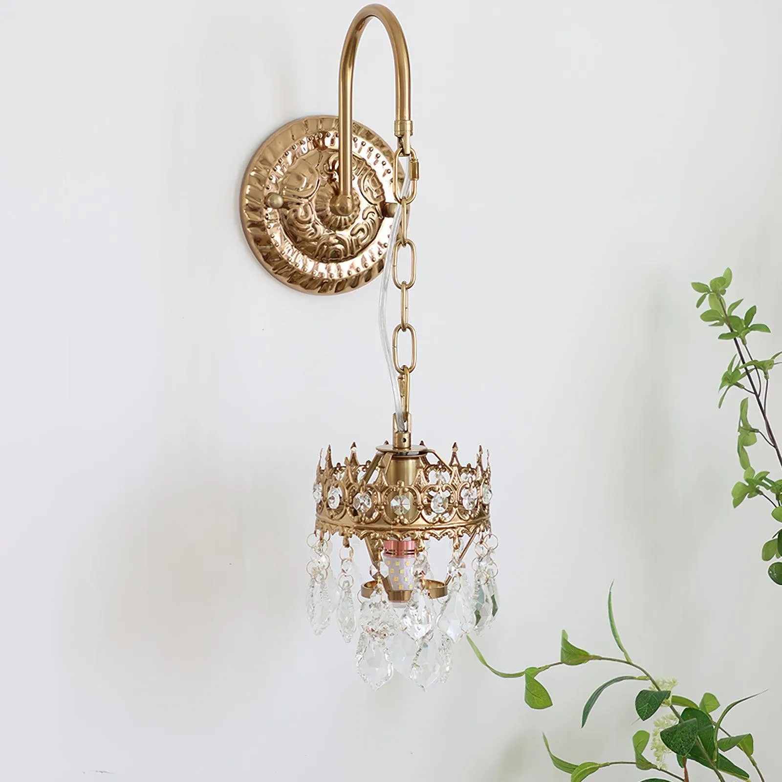 Crystal Crown Sconce