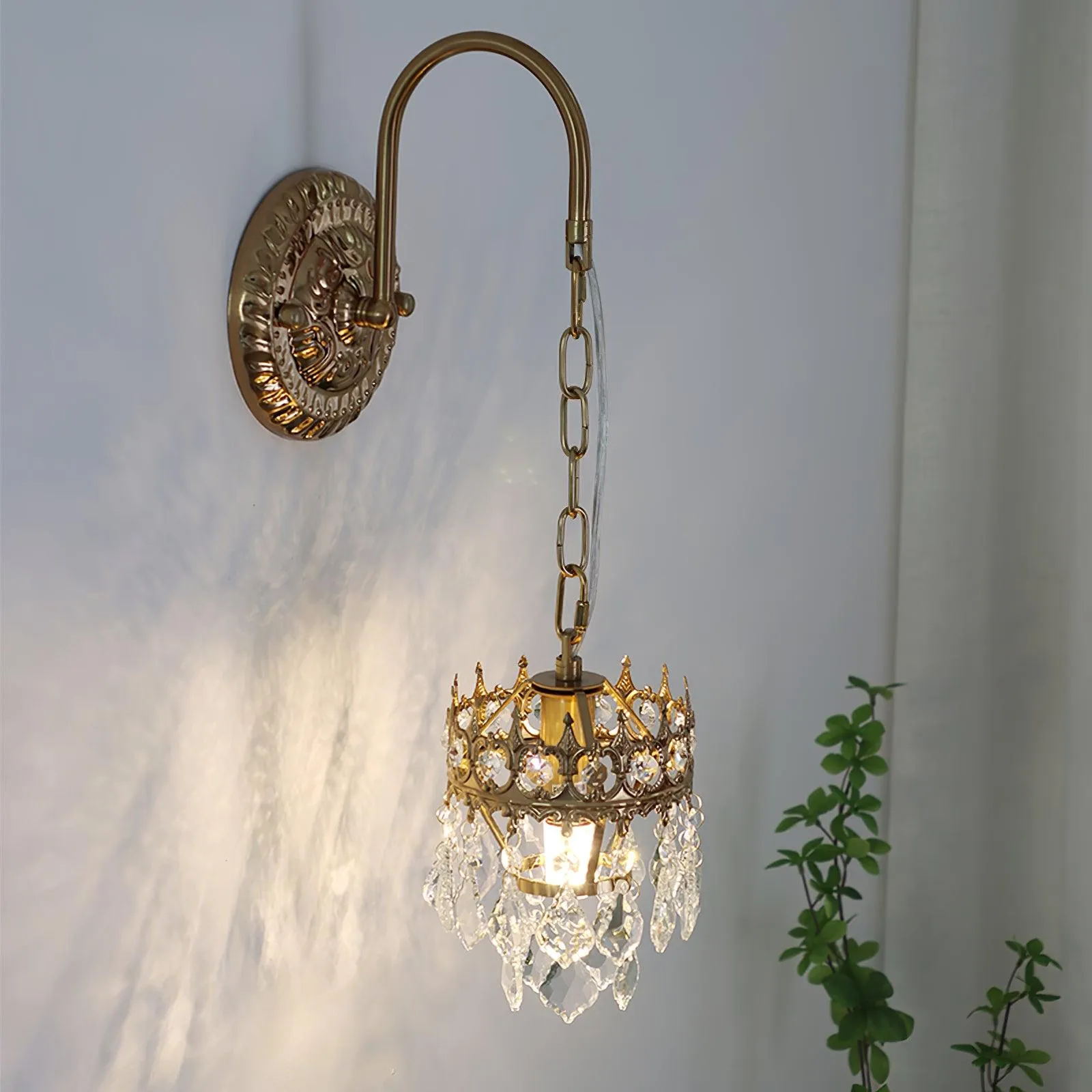 Crystal Crown Sconce