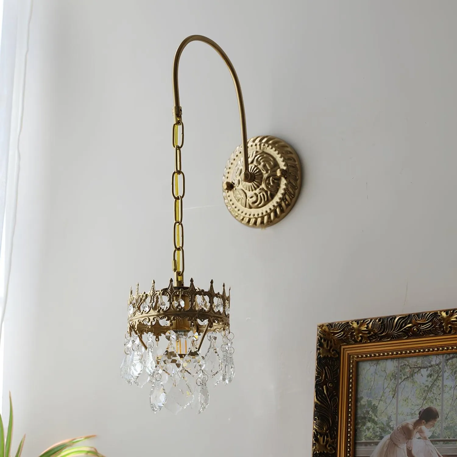 Crystal Crown Sconce