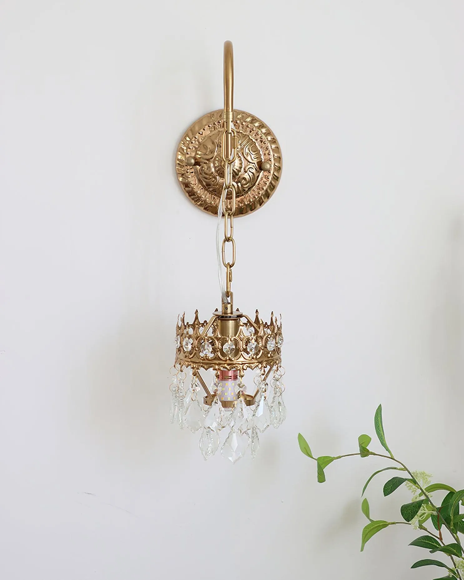 Crystal Crown Sconce