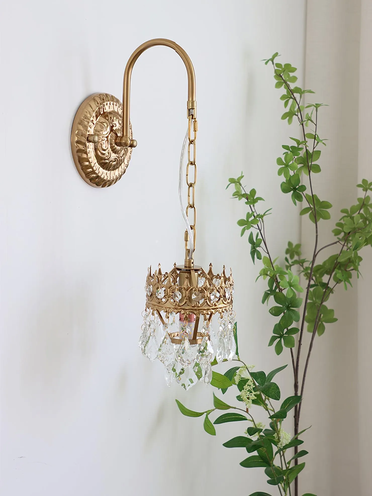 Crystal Crown Sconce