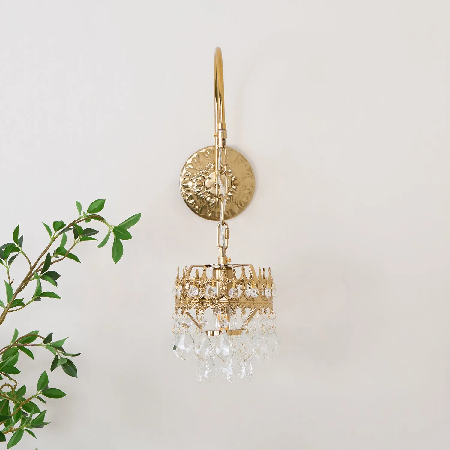 Crystal Crown Sconce