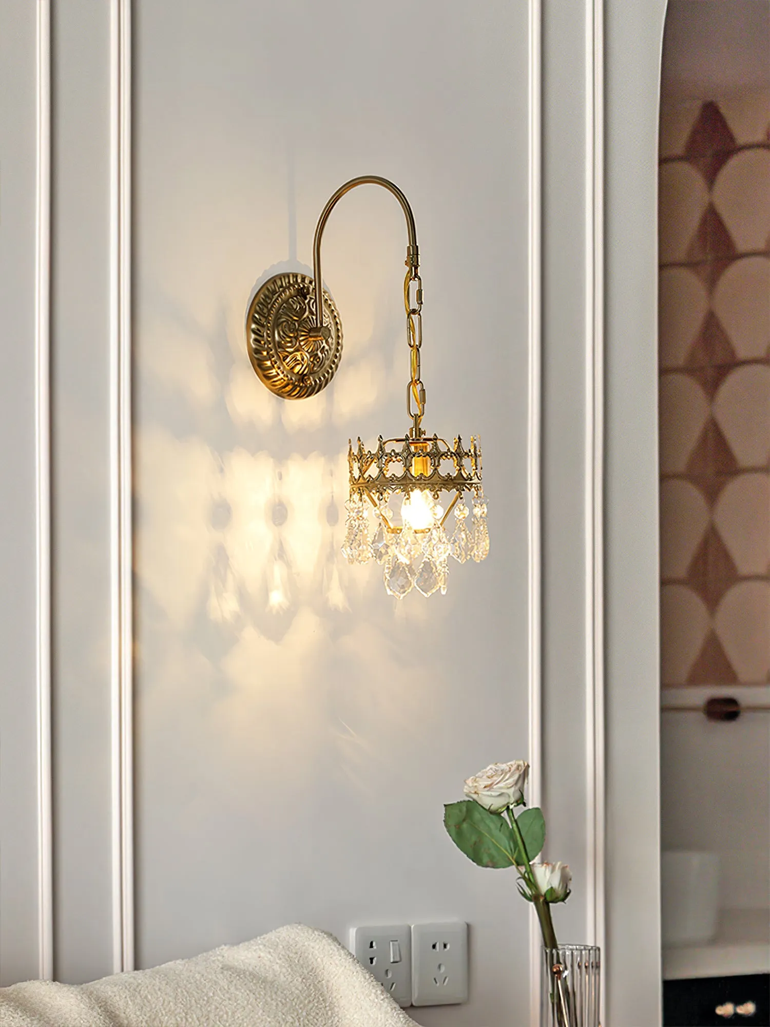 Crystal Crown Sconce